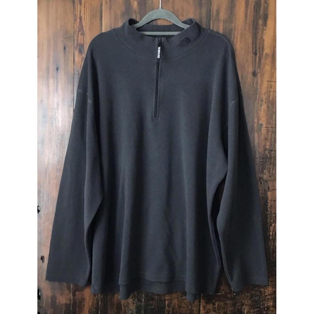 The North Face Sweatshirt 1/4 Zip Pullover Black Men's XXL Fleece